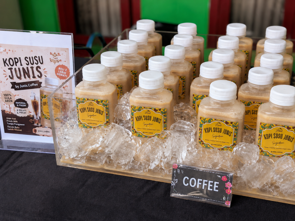 stall Kopi Susu Junis untuk acara dan bazar di Bandung