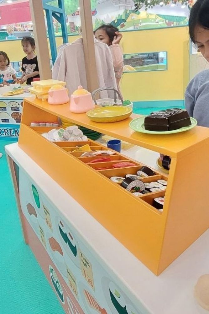 area pretend play sushi bar kids box jumbo by kidzoona di ciwalk bandung