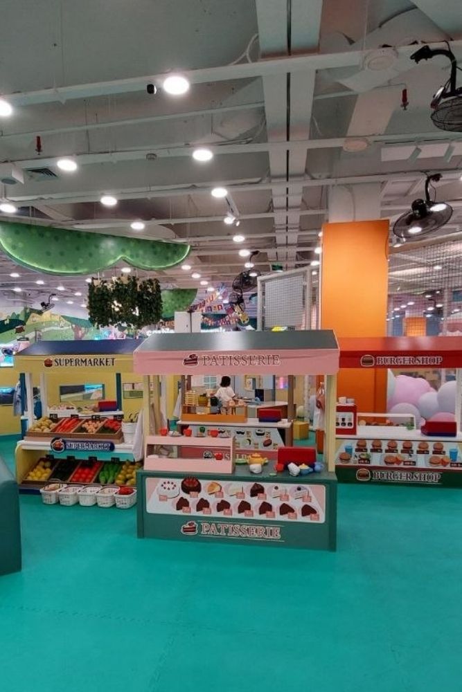 area role-play kasir dan toko anak di Kid’s Box Jumbo Bandung