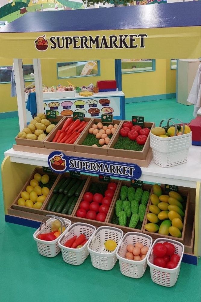area pretend play supermarket sayuran kids box jumbo by kidzoona di ciwalk bandung