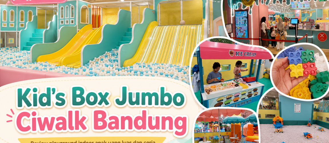 review tempat bermain playground kids box jumbo by kidzoona di ciwalk bandung