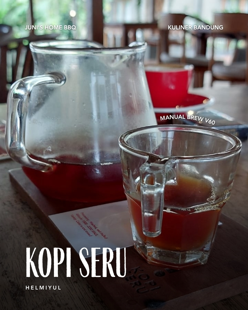 menu kopi rekomendasi di Kopi Seru Bandung